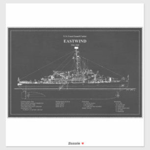 Pegatina USCGC Eastwind wagb-279 - ABD