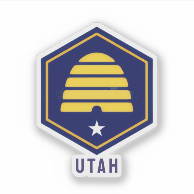 Pegatina Utah Colmena (Anverso)