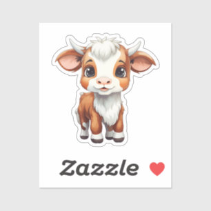 Pegatina vaca personalizado