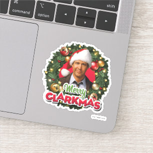 Pegatina Vacaciones de navidades   Merry Clarkmas