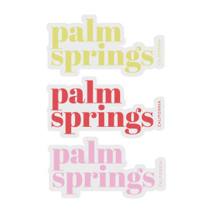Pegatina Vacaciones modernas en Palm Springs California