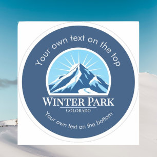 Pegatina Vacaciones para esquiar en Winter Park Colorado