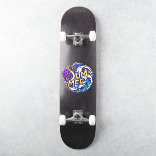 Pegatina Vacaciones veraniegas en la playa tropical