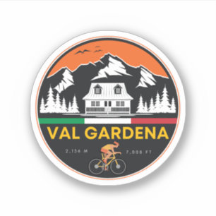 Pegatina val gardena gira ciclistica italiana