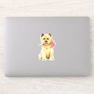 Pegatina Valentine Cairn Terrier Vinyl