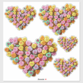 Pegatina Valentine Candy Hearts