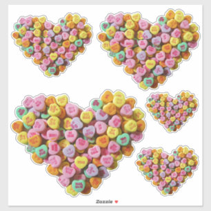 Pegatina Valentine Candy Hearts