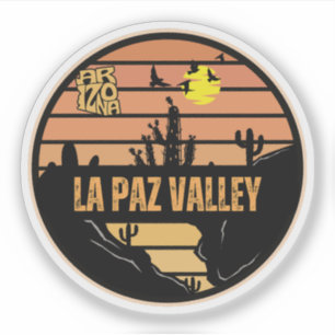 Pegatina Valle de La Paz, Arizona