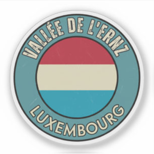 Pegatina Valle de l'Ernz, Luxemburgo