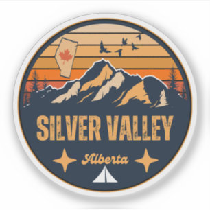 Pegatina Valle de Silver, Alberta