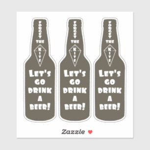 Pegatina Vamos a beber una cerveza