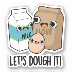 Pegatina Vamos a toser un divertido panecillo