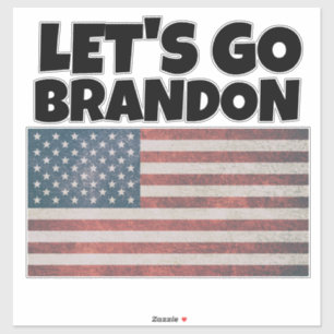 PEGATINA VAMOS BRANDON GRAN DECAL DE ESTILO DE CORTE GRANDE