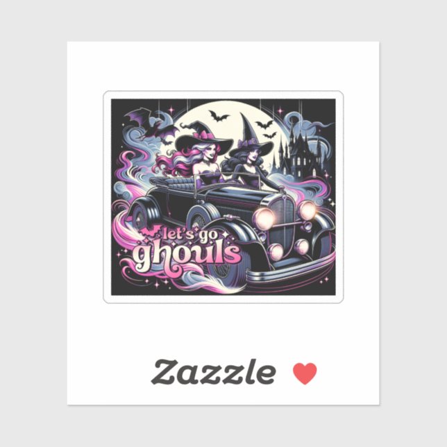 Pegatina Vamos Ghouls (Hoja)