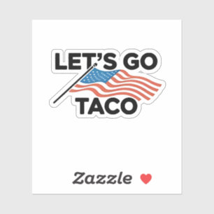 Pegatina Vamos TACO Trump siempre se ríe