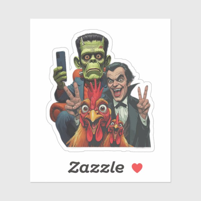 Pegatina "Vampire Selfie" Chessy Chicken Vinyl (Hoja)