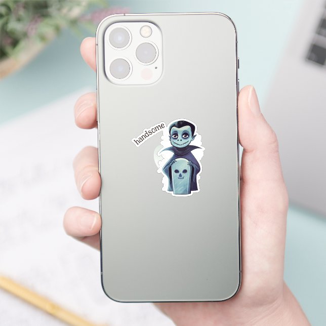 Pegatina Vampiro guapo (Teléfono)