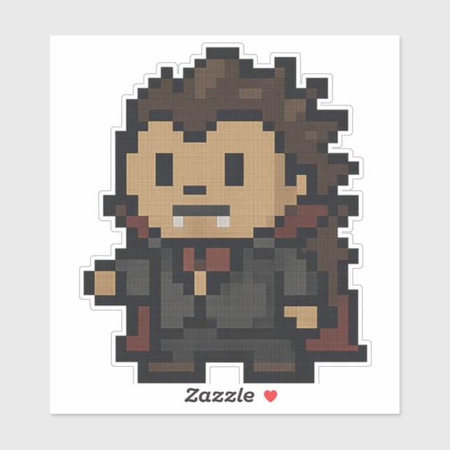 Pegatina vampiro hedgehog 6x6 (Hoja)