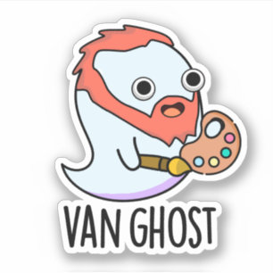 Pegatina Van Ghost Funny Artista Ghost Pun