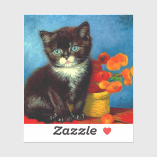 Pegatina Van Gogh Tuxedo Cat