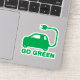 Pegatina Van los coches eléctricos de la impulsión verde (Detalle)