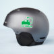 Pegatina Van los coches eléctricos de la impulsión verde (Helmet Side)