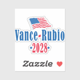 Pegatina Vance Rubio 2028 (bandera)