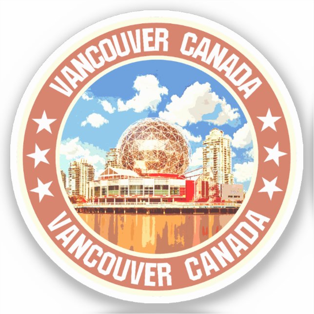 Pegatina Vancouver (Anverso)