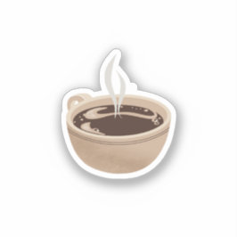 Pegatina Vapor de café