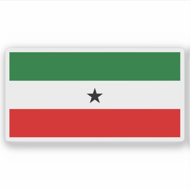 Pegatina Variante de bandera de la República de Somalilandi (Anverso)