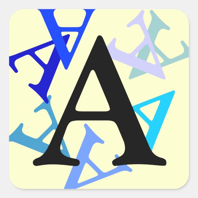 Pegatina - Varias letras (Anverso)