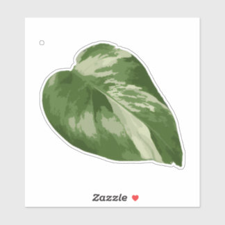 Pegatina Variegated Monstera Sticker – Clear Cut Leaf