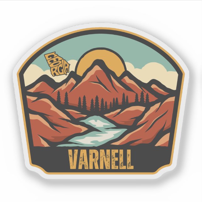 Pegatina Varnell, Georgia (Anverso)