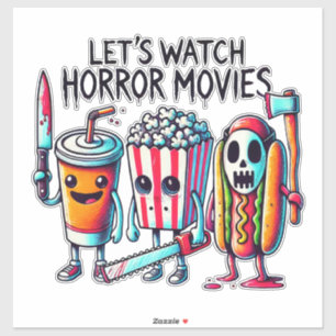 Pegatina Veamos Películas de Terror – Killer Snack Squad