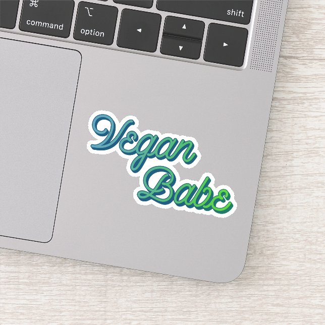 Pegatina Vegan Babe (Detalle)