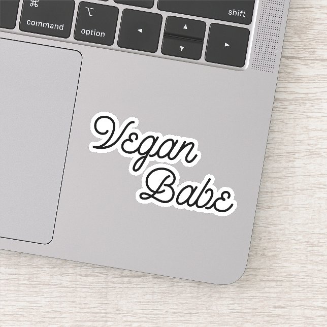 Pegatina Vegan Babe (Detalle)