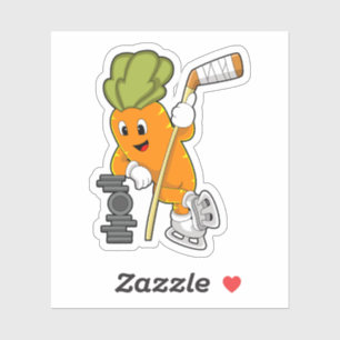 Pegatina Vegan Ice Hockey sobre hielo