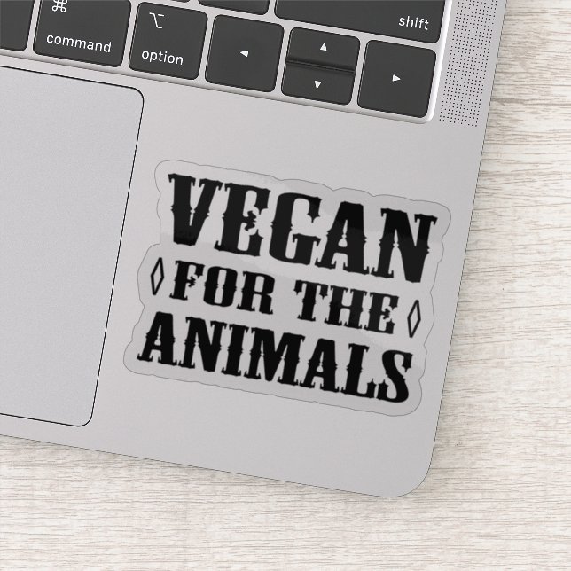Pegatina Vegan Por Los Animales, (Detalle)