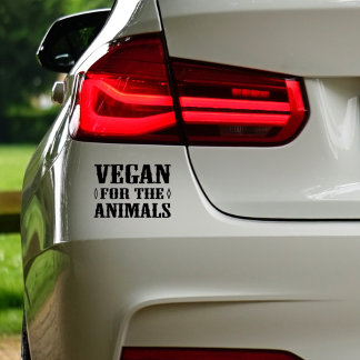Pegatina Vegan Por Los Animales, Decal De Coche