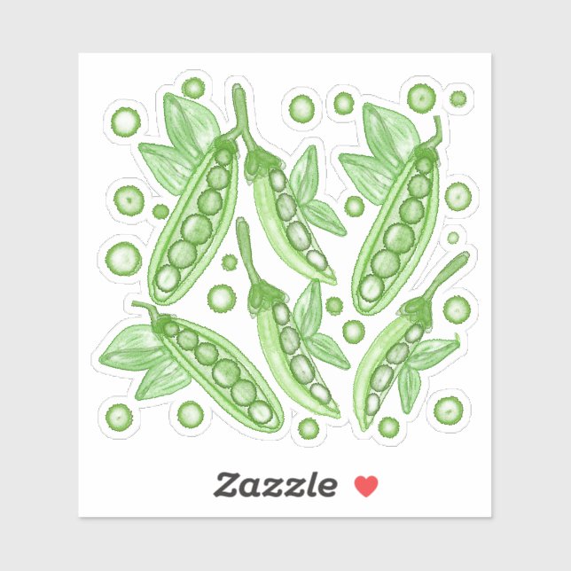 Pegatina Vegetales Peas (Hoja)