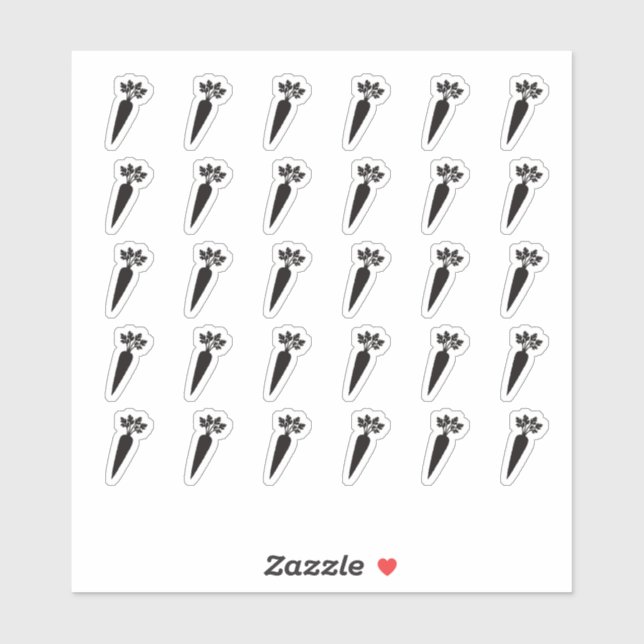 Pegatina Vegetarian Wedding Place Card Meal Menu Choice (Hoja)