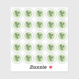 Pegatina vegetariano de 2 colores