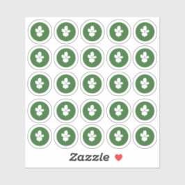 Pegatina vegetariano de elección de comida