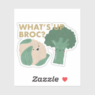 Pegatina Veggie Pun: ¿Qué pasa?