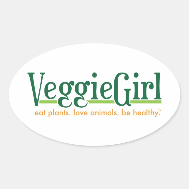 Pegatina VeggieGirl (Anverso)