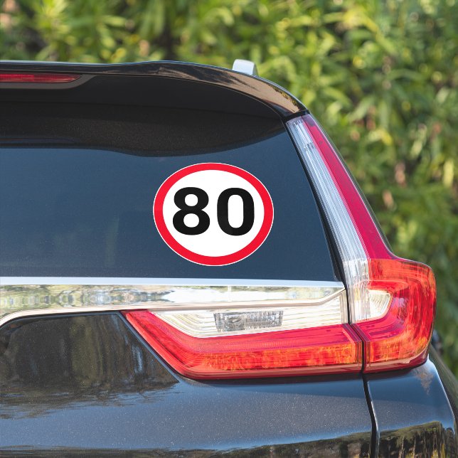 Pegatina Vehículo de límite de velocidad (Lado del coche)