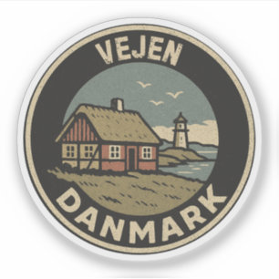 Pegatina Vejen, Dinamarca Danmark