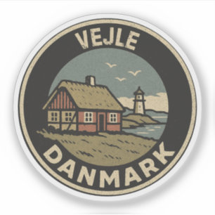 Pegatina Vejle, Dinamarca Danmark