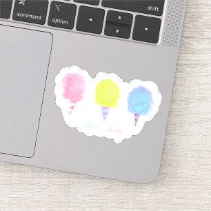 Pegatina Vela de algodón, postre, tetas, dulces de algodó