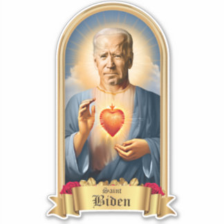 Pegatina Vela de la Oración de San Joe Biden
